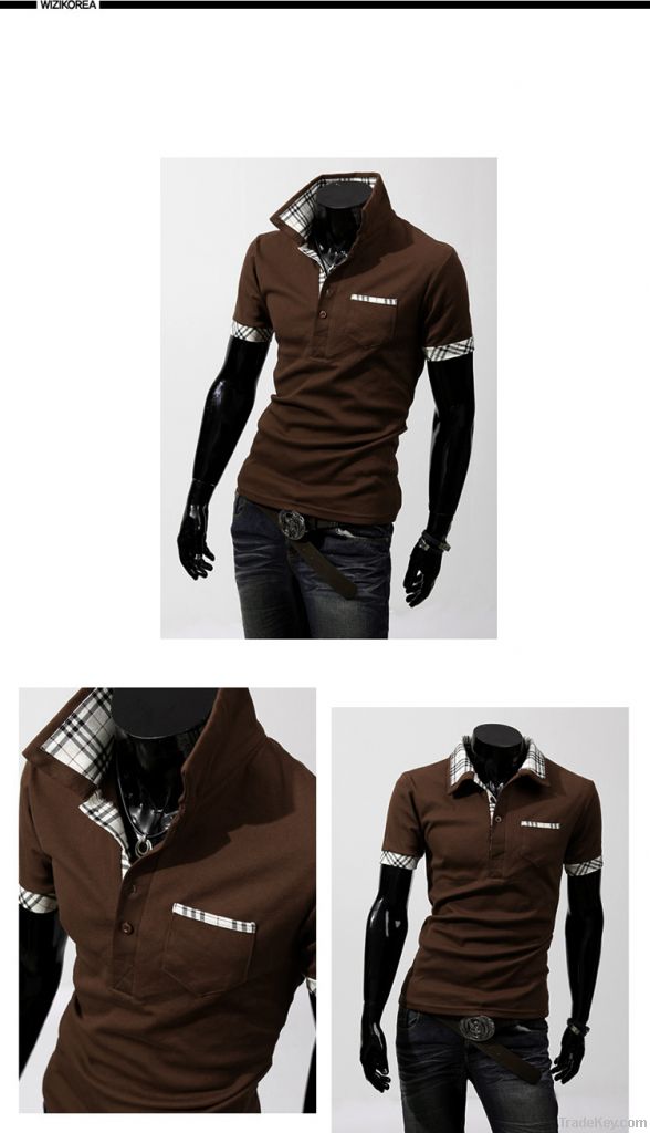 Summer men's best-selling fashion polo shirts with short sleeves