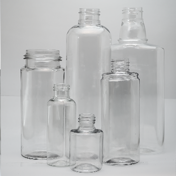 PET bottles and jars (5 to 250 ml) 