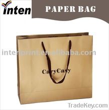 large fancy plastic lined kraft paper bag