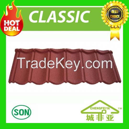 Sell noise resistent stone coated roof tile price