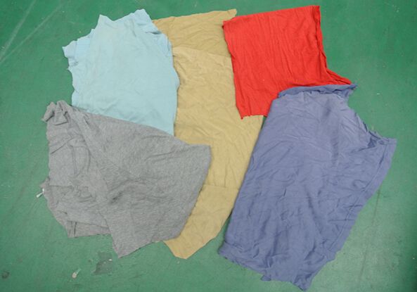 Dark color mixed  t-shirt 100% cotton rag used cloth for cleaning oil+ cheaper price 