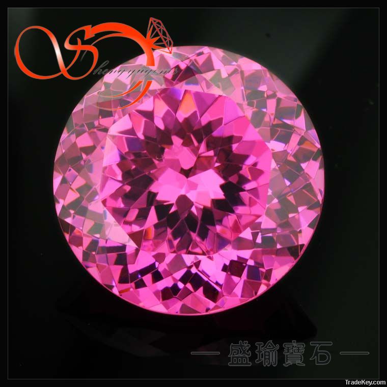 Cute Pink Color Cubic Zirconia Jewelry Stone