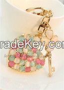 heart-shaped key chain