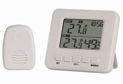 Wireless Thermo-hygrometer Clock