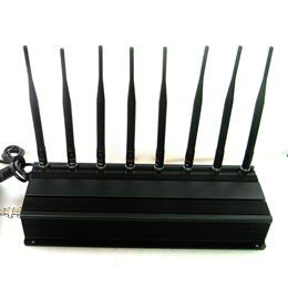  8 Antennas High Power GPS/ WiFi/ 4G(LTE+Wimax) Jammer