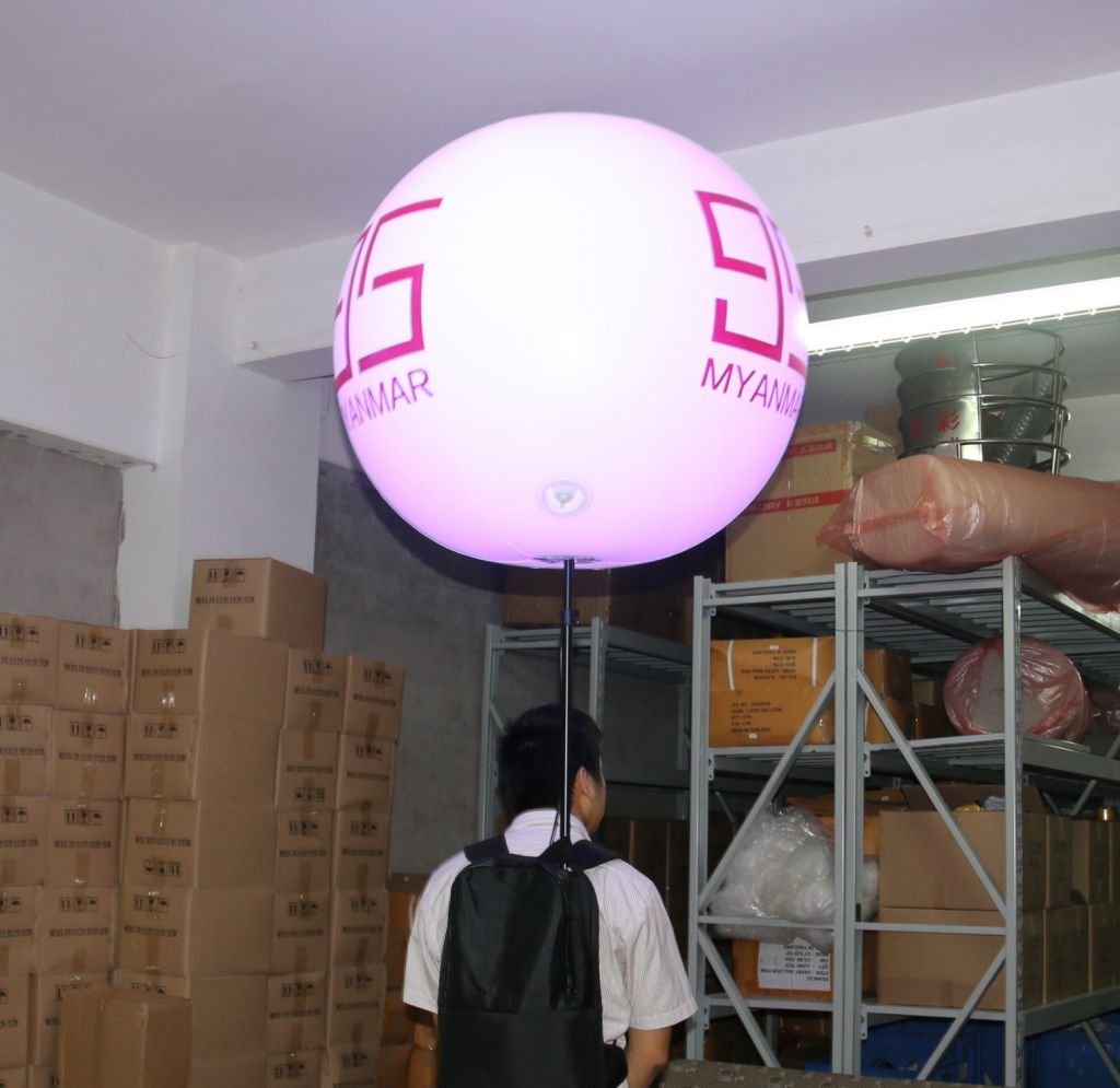 China wholesale moving advertising backpack balloon light with led