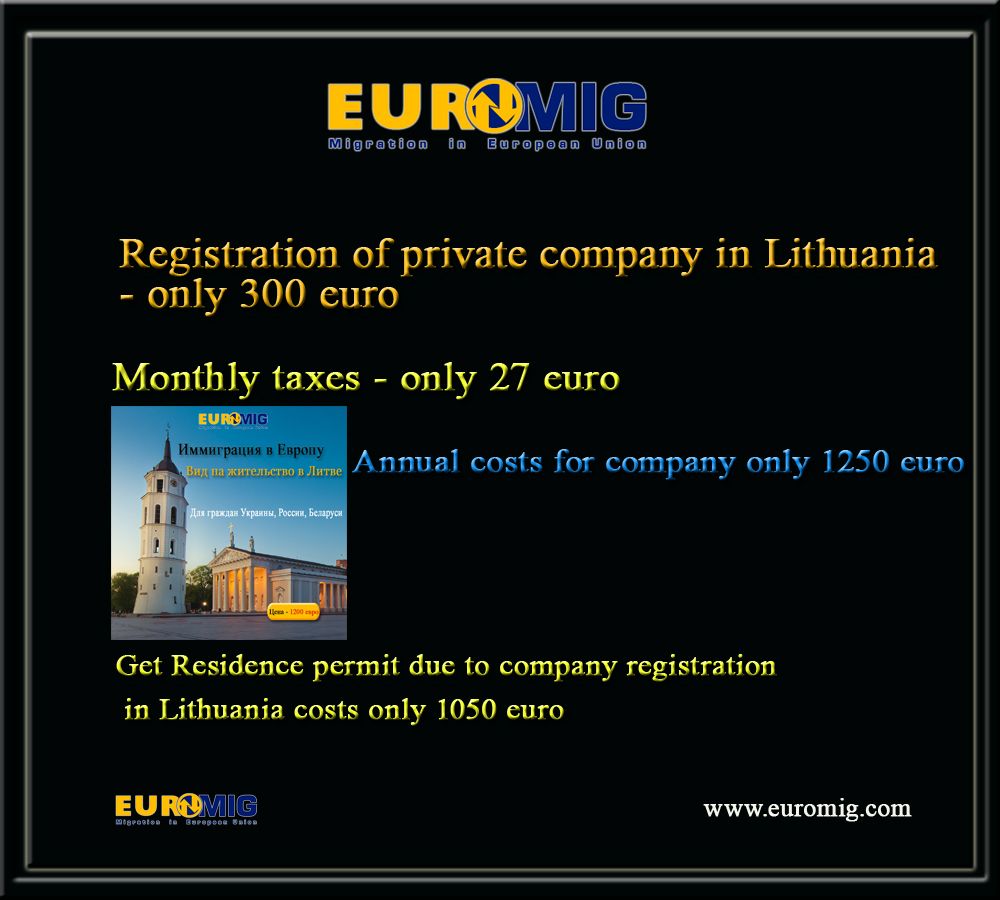 Schengen visa, residence permit in Lithuania, immigration to Europe