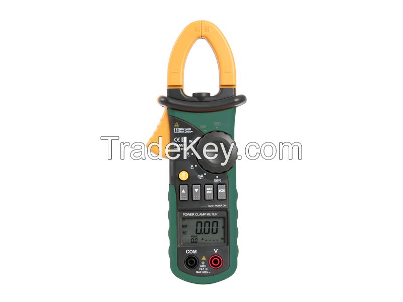 Wholesale 6000 Counts Auto-Ranging Single Phase Harmonic Power Clamp Meter MS2208, H307 power clamp meter