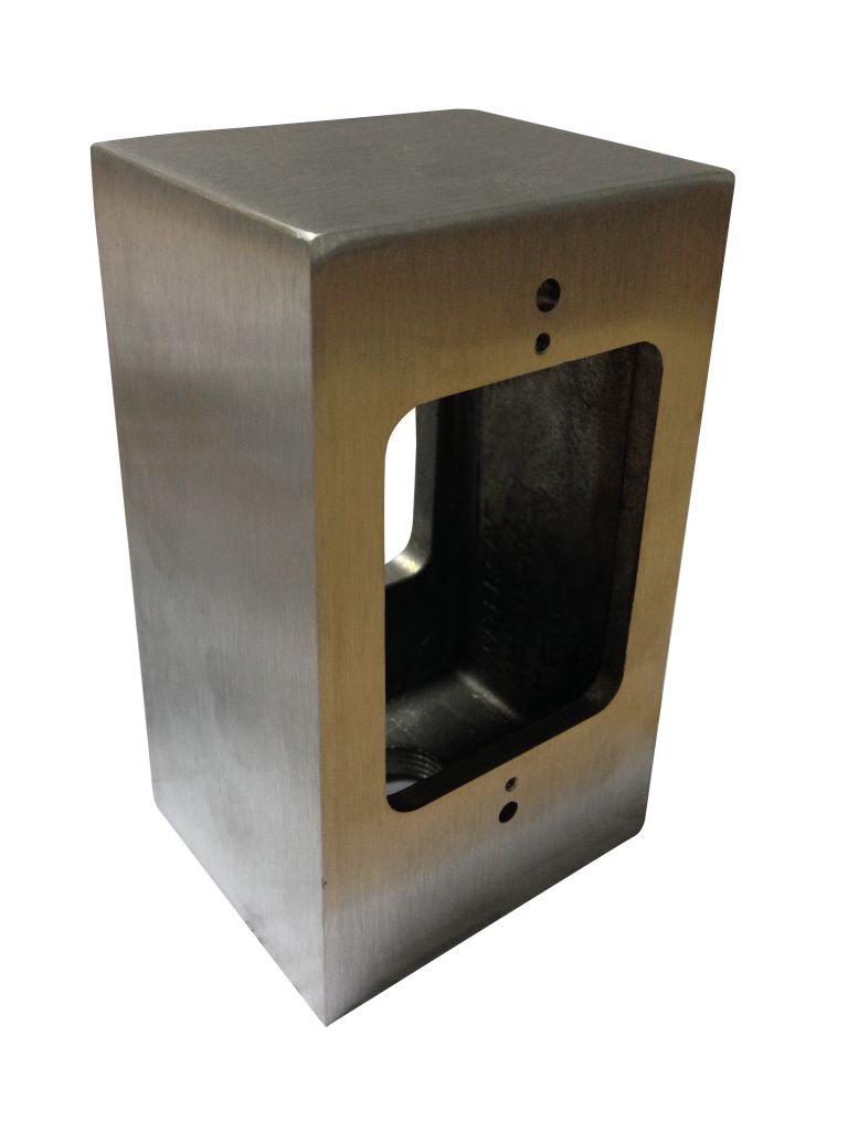CCTV camera housing, pedestal boxes and faceplates