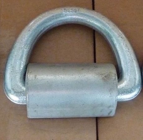 Marine D ring with straps, CCS certificate, galvanized