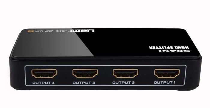 4K Ultra HD HDMI Splitter 1X4, support 4Kx2K and Full 3D