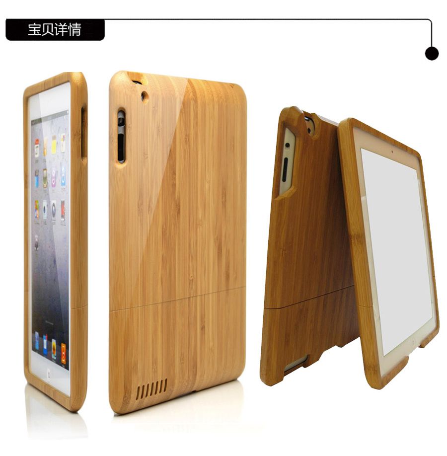 2014 new design wholesale wood case/ wood shell/ bamboo cover for Ipad/ Tablet 