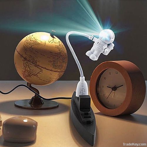 USB power led light lamp, creative night light with astronaut shape