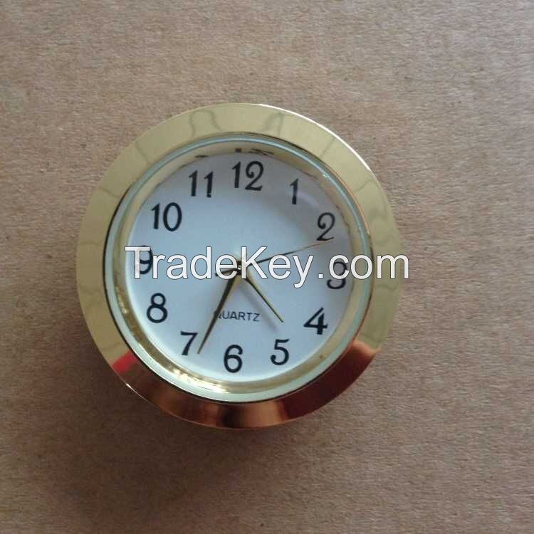 37mm insert clock metal insert clock fit up clocks