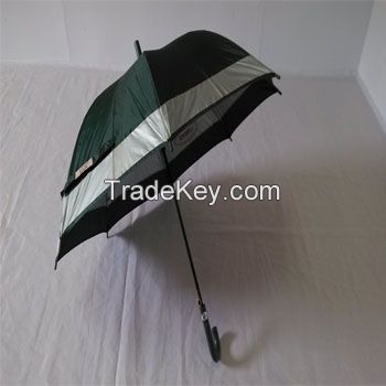 YS-0034Straight Auto Solid Silver Childrens Umbrella，Kids umbrella