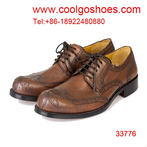 Coolgo the highest genuine and fashion leather men dress shoes 