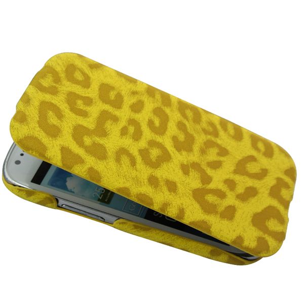 Mobile phone PU leather case leg stand for Samsung Galaxy S4