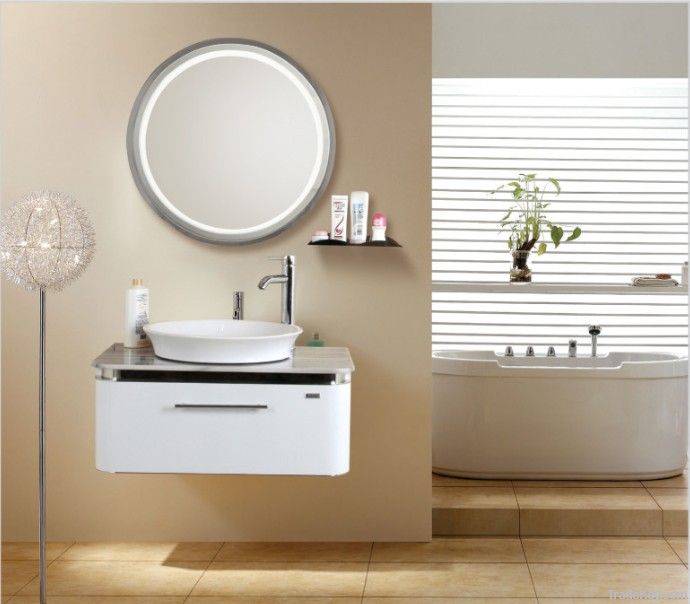 New Design 304 Stainless Steel Modern White Bathroom Vanity