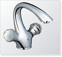 Double handle basin mixer