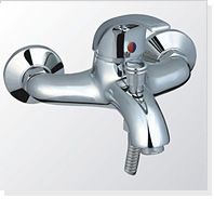 Wall mounted single lever bath &amp; shower mixer