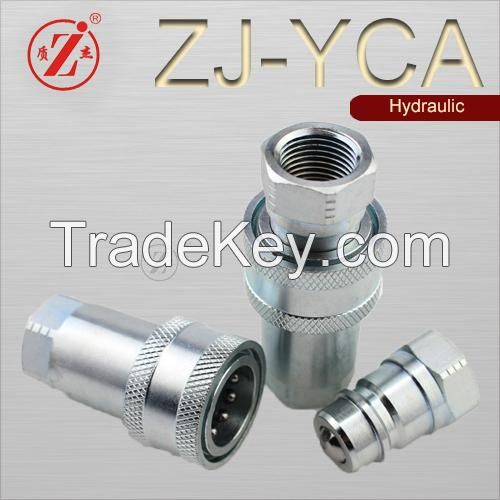 Zj-Yca ISO 5675 Industrial Ball Valves Double Shut-off Hydraulic Quick Coupling