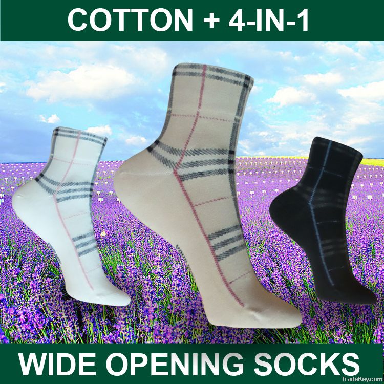 4-IN-1 WIDE OPENING SOCKS / DEODORANT SOCKS / FAR-INFRARED SOCKS