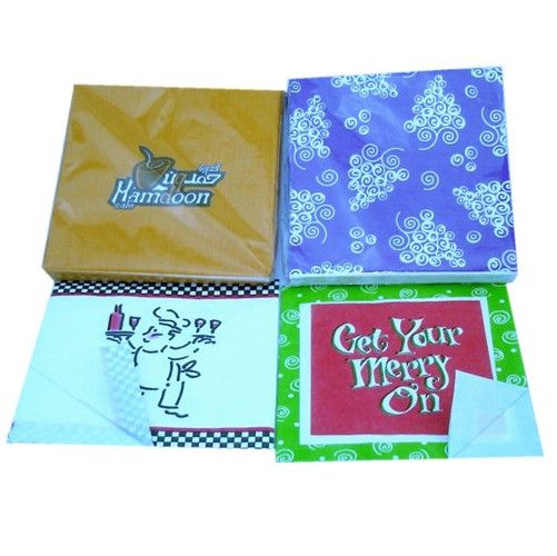 25*25cm Hot Sale Disposable Printed Paper Napkin