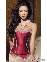 HEAVY SATIN AND SPANDEX CORSET