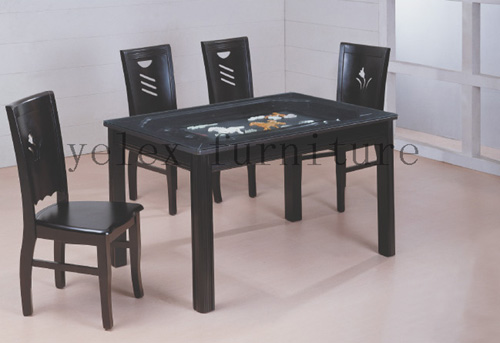 GLASS DINING TABLE