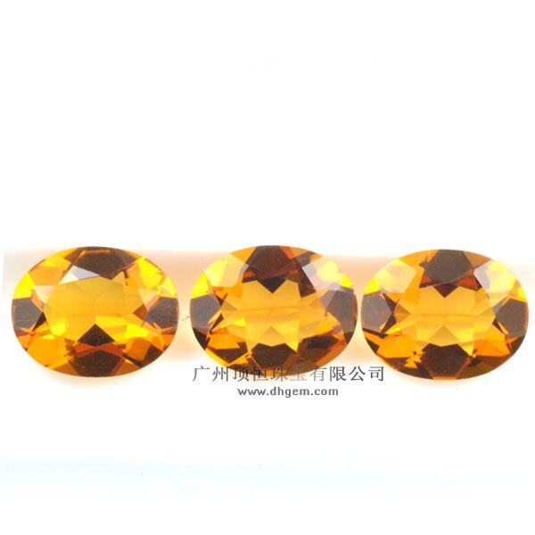 High Quality Fashion Natural Oval Shape Hydrothermal Citrine Quartz Stone Wholesale Price