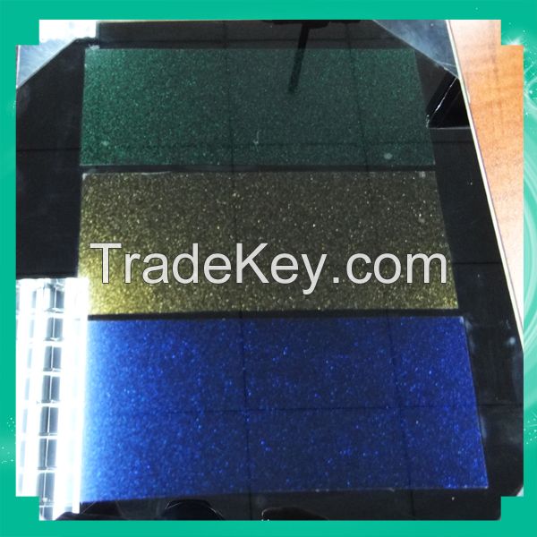 Green, blue and gold diamond double faced adhesive film for tempered galss screen protector