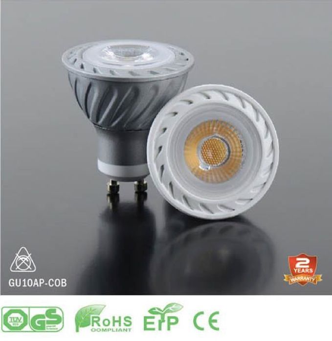 2014 new COB LED BULB 7W SPOTLIGHT GU10 PF&gt;0.5 Grey surface color 175-265V