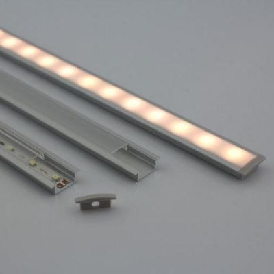 Aluminum led profile 12v/24v led bar 8mm slim cabinet lamp for led strip recessed installation ALP001