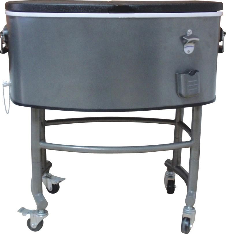 cooler cart(oval body,fan foot)