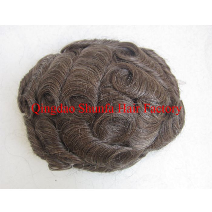 Best Quality Guarantee/Icon Micro Mesh/ 100% Human Hair Toupee for man