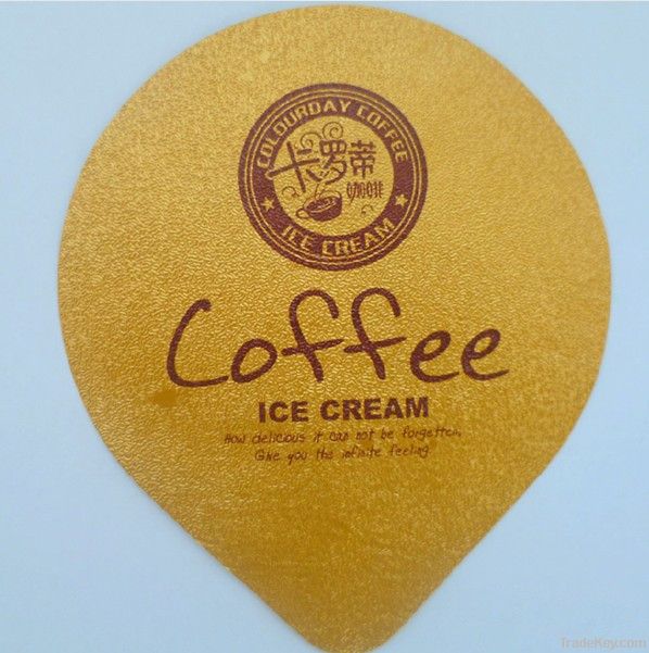 Aluminum foil lid for coffee cup sealing package