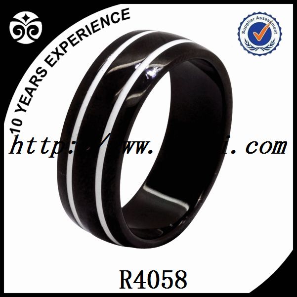 enamel titanium rings for men