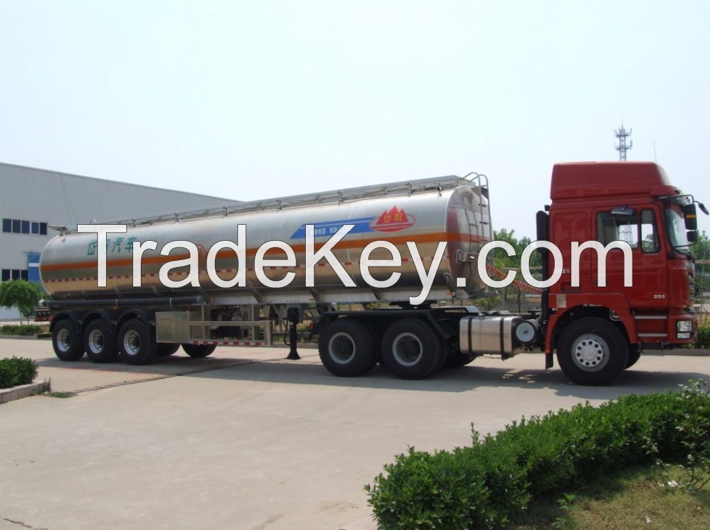 aluminum fuel tanker semi trailer