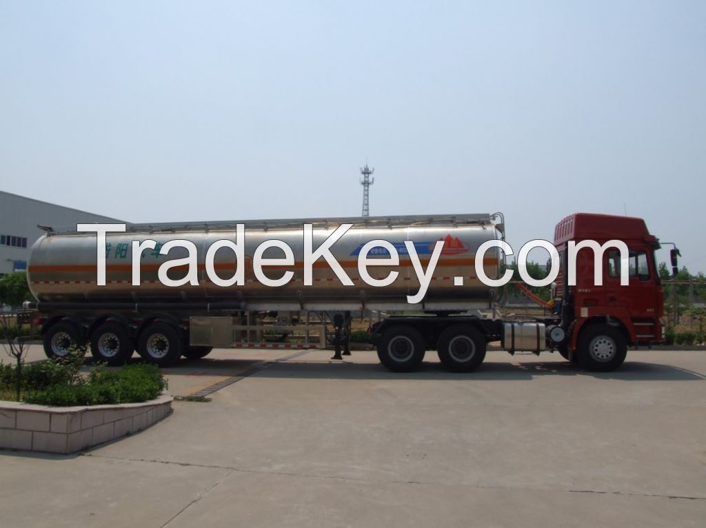 aluminum fuel tanker semi trailer