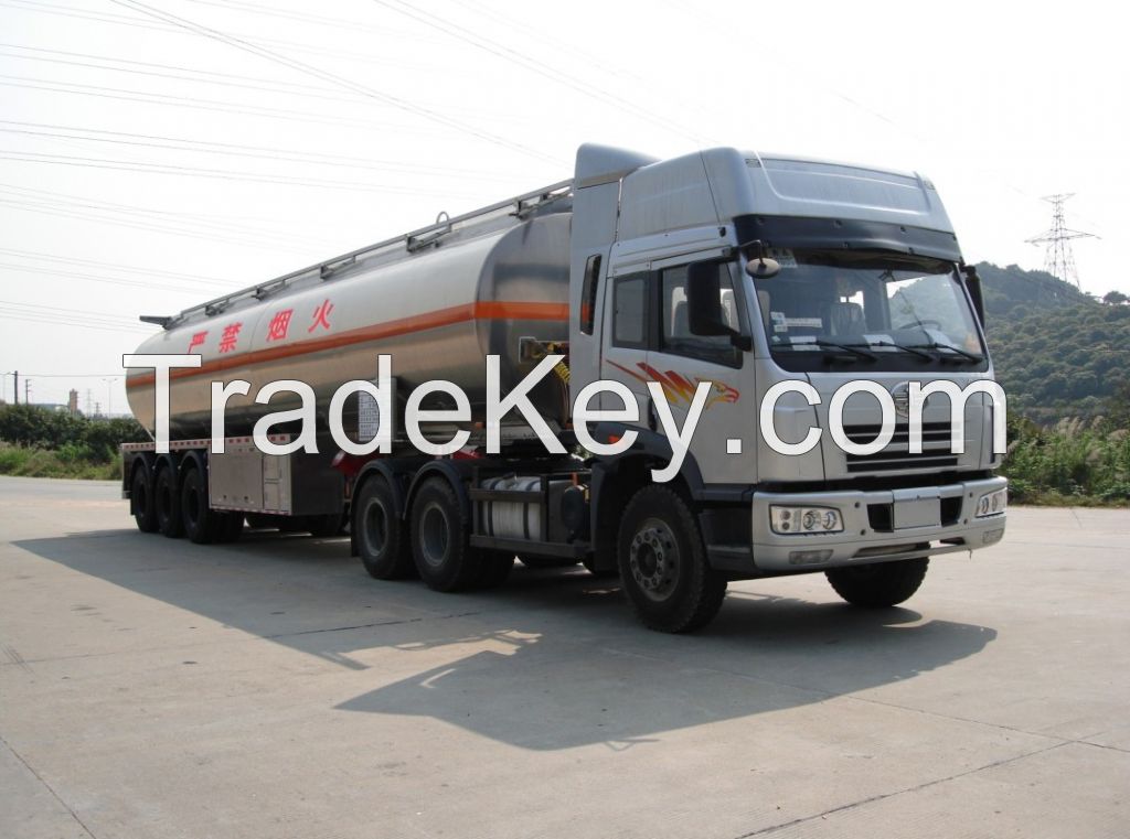 aluminum fuel tanker semi trailer