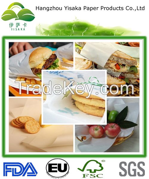 Natural brown food packaging greaseproof paper