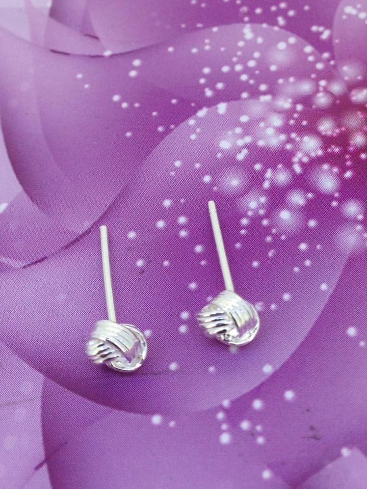 Silver Stud Earrings 925 italy