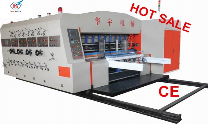 high technology and best price and good quality HUAYU-A series automatic computerized printer slotterï¼die cutterï¼ machine pizza box making machine  carton machine corrugated machine