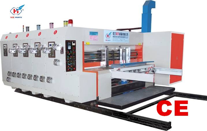 good quality and high speed cheap HUAYU-B series automatic printer slotter (die cutter) stacker machine egg box making machine carton machine corrugated machine 