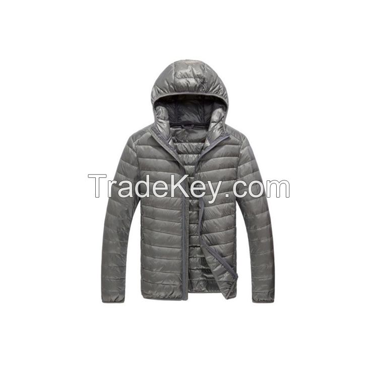 Custom Fashion Men's Puffer Jacket Padded Down Winter Bubble Jacket Windproof for Warm Winter