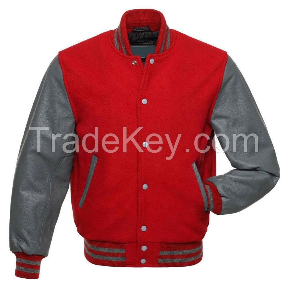 Oem sportswear Baseball Cotton Letter Workout Coat Men Sports Embroidery Varsity Jackets Custom Men