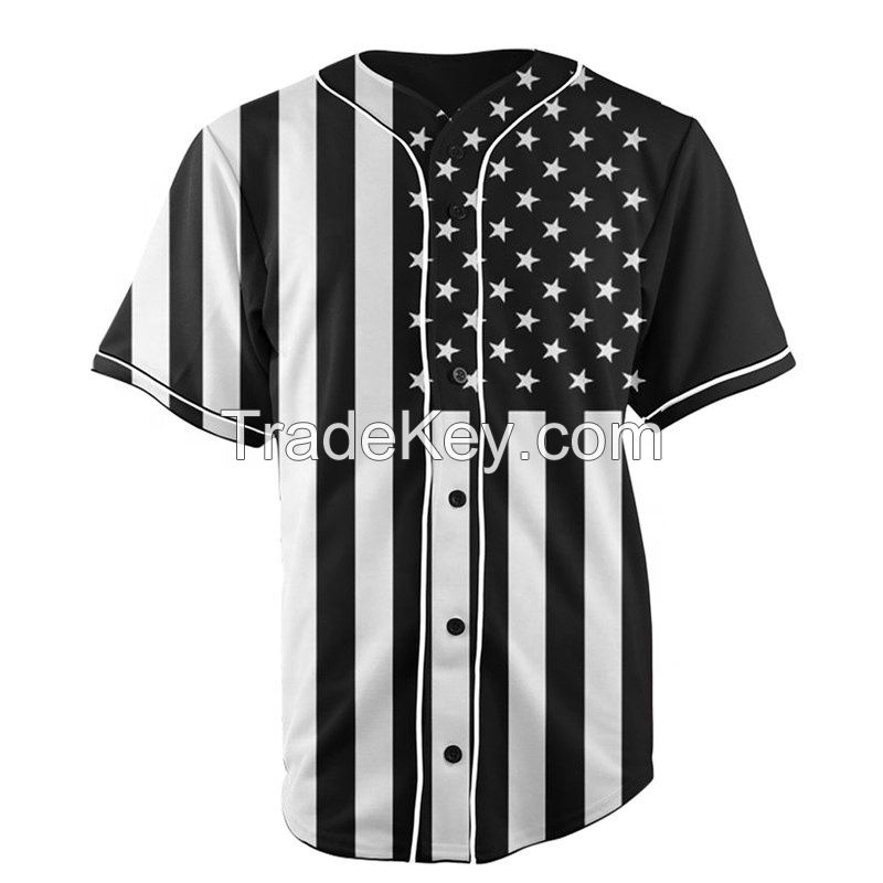 OEM Cheap Blank Fashion Baseball Uniform Wholesale Custom Retro Pinstripe Baseball Jersey