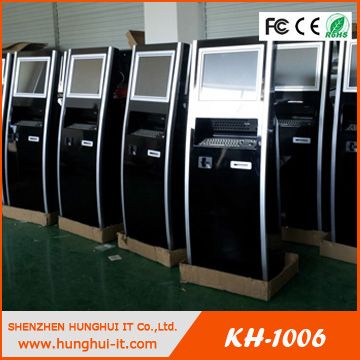 Touch Screen Payment Kiosk / Self Service Payment Kiosk with credit card reader / Cash Validator Payment Kiosk