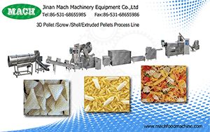 2D 3D pellet snack food machinery