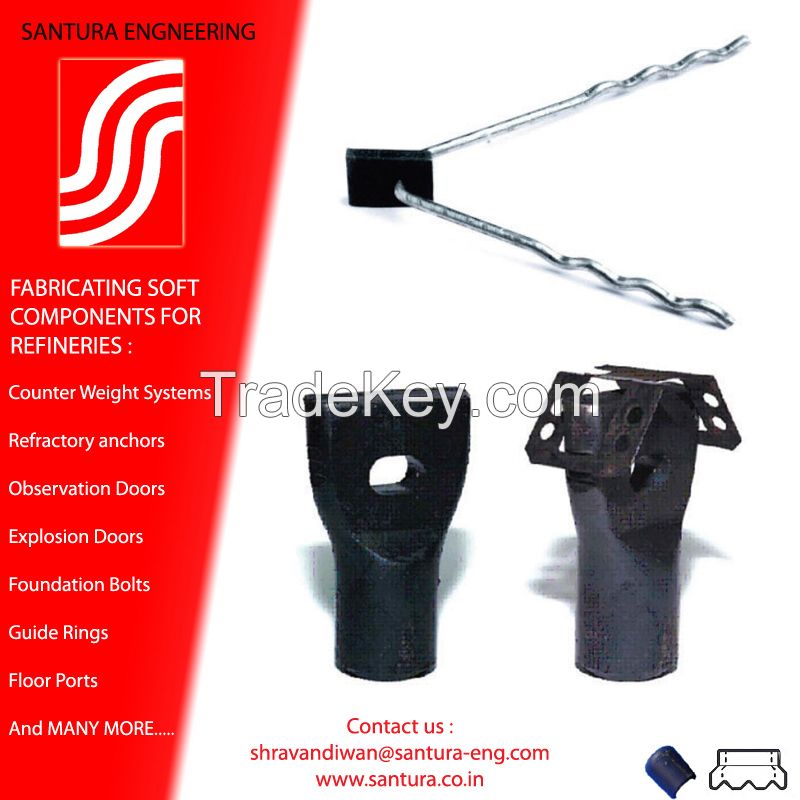 Refractory anchors